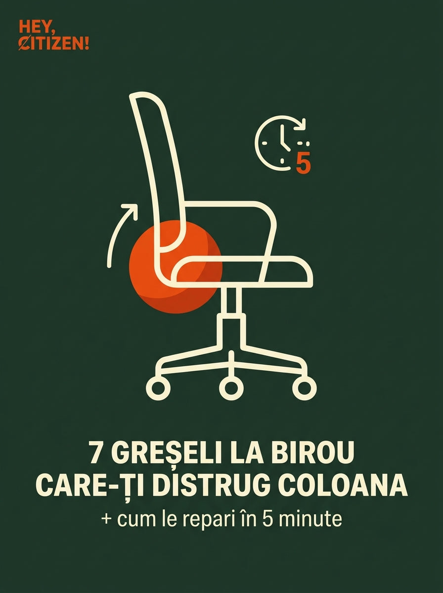 GHID | 7 Greșeli la Birou + Cum le Rezolvi în Doar 5 minute - hey, citizen!